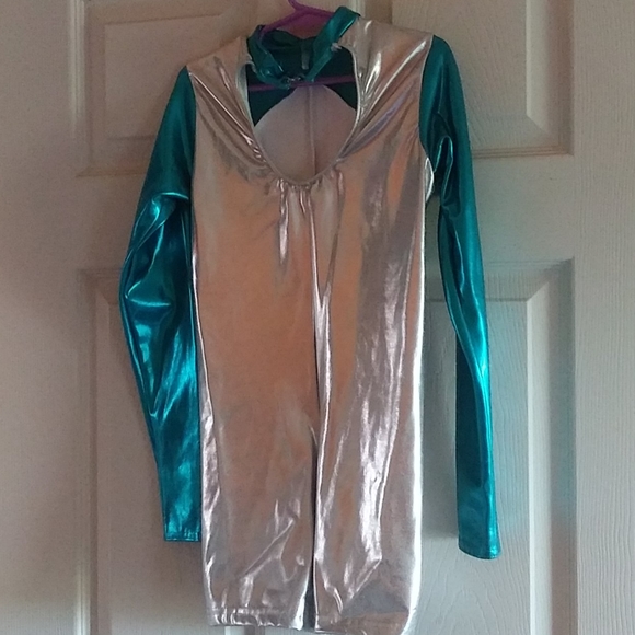 Silver and teal costume - Picture 2 of 6